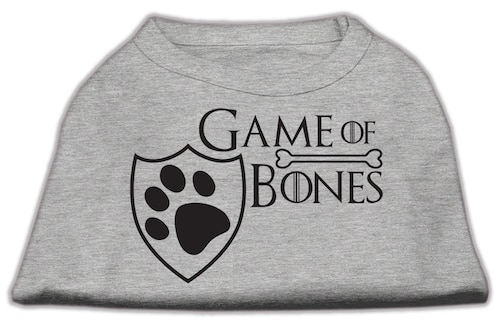 Game of Bones Screen Print Dog Shirt