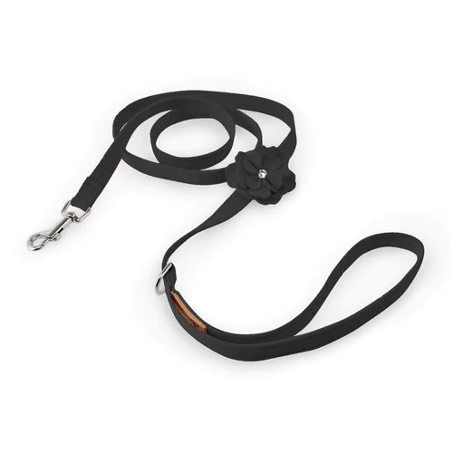 Garden Flower Black Leash